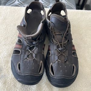 Teva Men's Brown and Red Sandals